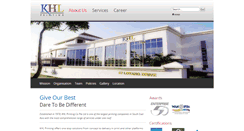 Desktop Screenshot of khlprint.com.sg